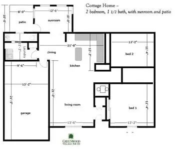 Floorplan of Greenwood Village South, Assisted Living, Nursing Home, Independent Living, CCRC, Greenwood, IN 2