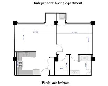 Floorplan of Greenwood Village South, Assisted Living, Nursing Home, Independent Living, CCRC, Greenwood, IN 7