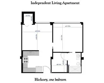 Floorplan of Greenwood Village South, Assisted Living, Nursing Home, Independent Living, CCRC, Greenwood, IN 9