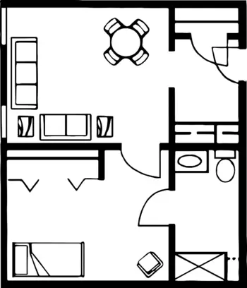 Floorplan of Adams Woodcrest, Assisted Living, Nursing Home, Independent Living, CCRC, Decatur, IN 1