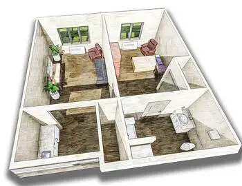 Floorplan of Adams Woodcrest, Assisted Living, Nursing Home, Independent Living, CCRC, Decatur, IN 4