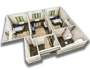 Floorplan of Adams Woodcrest, Assisted Living, Nursing Home, Independent Living, CCRC, Decatur, IN 6
