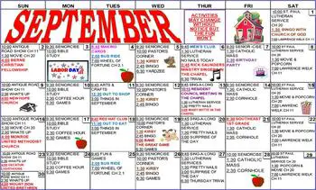 Activity Calendar of Adams Woodcrest, Assisted Living, Nursing Home, Independent Living, CCRC, Decatur, IN 6