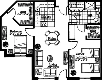 Floorplan of Adams Woodcrest, Assisted Living, Nursing Home, Independent Living, CCRC, Decatur, IN 9