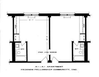 Floorplan of Friends Fellowship Community, Assisted Living, Nursing Home, Independent Living, CCRC, Richmond, IN 10