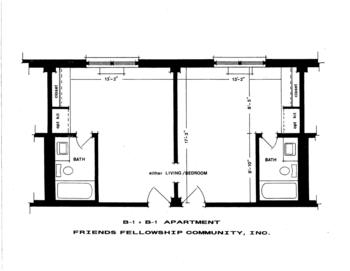 Floorplan of Friends Fellowship Community, Assisted Living, Nursing Home, Independent Living, CCRC, Richmond, IN 11
