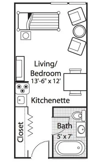 Floorplan of Grace Village, Assisted Living, Nursing Home, Independent Living, CCRC, Winona Lake, IN 8