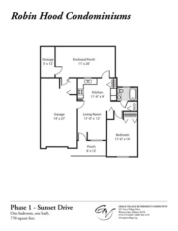 Floorplan of Grace Village, Assisted Living, Nursing Home, Independent Living, CCRC, Winona Lake, IN 10