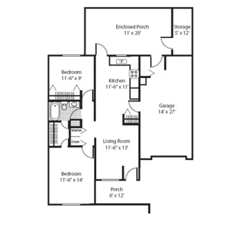 Floorplan of Grace Village, Assisted Living, Nursing Home, Independent Living, CCRC, Winona Lake, IN 12