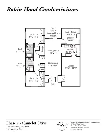 Floorplan of Grace Village, Assisted Living, Nursing Home, Independent Living, CCRC, Winona Lake, IN 17