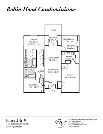 Floorplan of Grace Village, Assisted Living, Nursing Home, Independent Living, CCRC, Winona Lake, IN 18