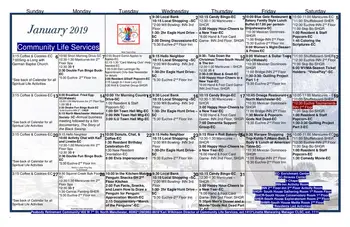 Activity Calendar of Peabody Retirement Community, Assisted Living, Nursing Home, Independent Living, CCRC, North Manchester, IN 2