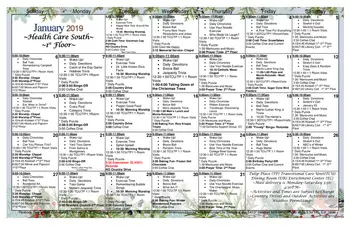 Activity Calendar of Peabody Retirement Community, Assisted Living, Nursing Home, Independent Living, CCRC, North Manchester, IN 6