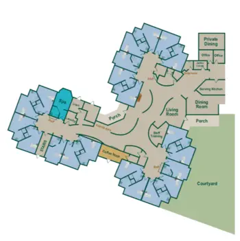 Campus Map of Peabody Retirement Community, Assisted Living, Nursing Home, Independent Living, CCRC, North Manchester, IN 6