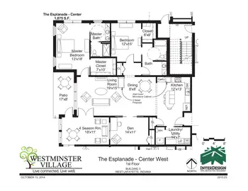 Floorplan of Westminster Village, Assisted Living, Nursing Home, Independent Living, CCRC, West Lafayette, IN 10