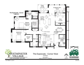Floorplan of Westminster Village, Assisted Living, Nursing Home, Independent Living, CCRC, West Lafayette, IN 14