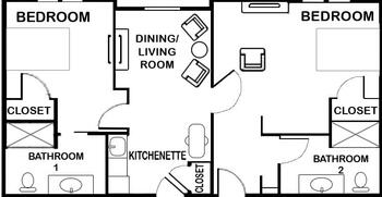 Floorplan of Bethany Home, Assisted Living, Nursing Home, Independent Living, CCRC, Lindsborg, KS 1