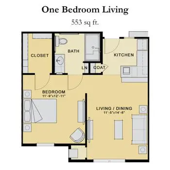 Floorplan of Westchester Village of Lenexa, Assisted Living, Nursing Home, Independent Living, CCRC, Lenexa, KS 1
