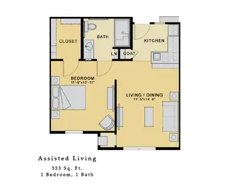 Floorplan of Westchester Village of Lenexa, Assisted Living, Nursing Home, Independent Living, CCRC, Lenexa, KS 5