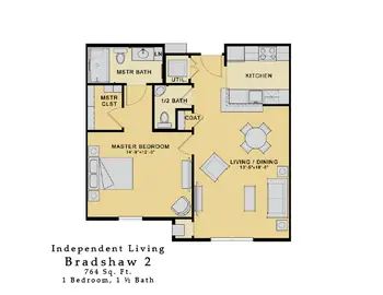 Floorplan of Westchester Village of Lenexa, Assisted Living, Nursing Home, Independent Living, CCRC, Lenexa, KS 8