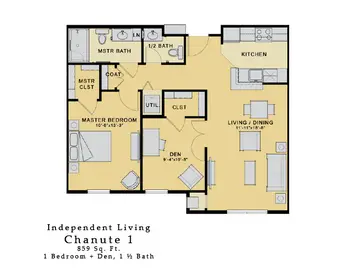 Floorplan of Westchester Village of Lenexa, Assisted Living, Nursing Home, Independent Living, CCRC, Lenexa, KS 9
