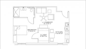 Floorplan of Morton County Senior Living Community, Assisted Living, Nursing Home, Independent Living, CCRC, Elkhart, KS 5