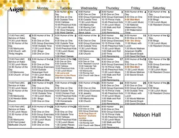 Activity Calendar of Asbury Park, Assisted Living, Nursing Home, Independent Living, CCRC, Newton, KS 4