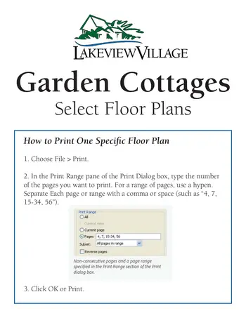 Floorplan of Lakeview Village, Assisted Living, Nursing Home, Independent Living, CCRC, Lenexa, KS 11