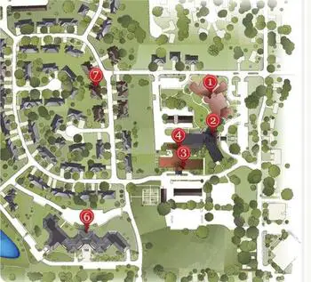 Campus Map of Lakeview Village, Assisted Living, Nursing Home, Independent Living, CCRC, Lenexa, KS 2