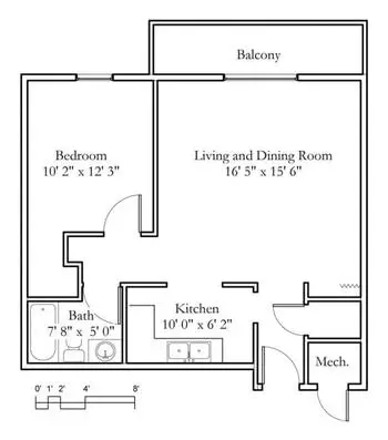 Floorplan of Meadowlark Hills, Assisted Living, Nursing Home, Independent Living, CCRC, Manhattan, KS 5