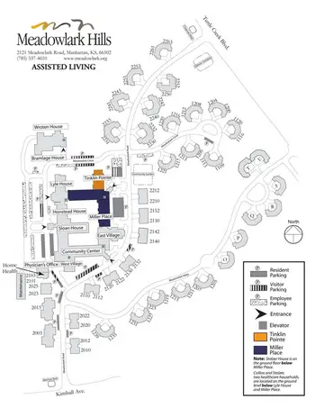 Campus Map of Meadowlark Hills, Assisted Living, Nursing Home, Independent Living, CCRC, Manhattan, KS 3