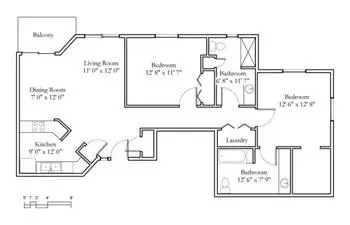 Floorplan of Meadowlark Hills, Assisted Living, Nursing Home, Independent Living, CCRC, Manhattan, KS 20