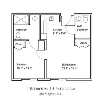 Floorplan of KMH, Assisted Living, Nursing Home, Independent Living, CCRC, Wichita, KS 2