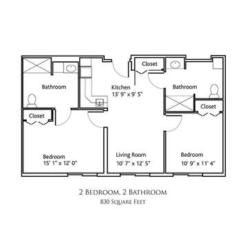 Floorplan of KMH, Assisted Living, Nursing Home, Independent Living, CCRC, Wichita, KS 5