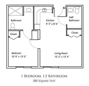 Floorplan of KMH, Assisted Living, Nursing Home, Independent Living, CCRC, Wichita, KS 7