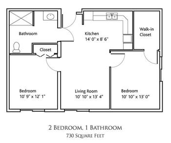 Floorplan of KMH, Assisted Living, Nursing Home, Independent Living, CCRC, Wichita, KS 9