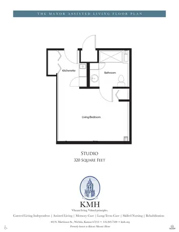Floorplan of KMH, Assisted Living, Nursing Home, Independent Living, CCRC, Wichita, KS 12