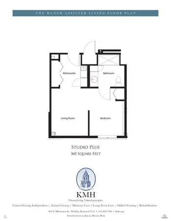 Floorplan of KMH, Assisted Living, Nursing Home, Independent Living, CCRC, Wichita, KS 13