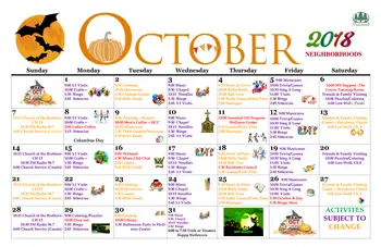 Activity Calendar of The Cedars Kansas, Assisted Living, Nursing Home, Independent Living, CCRC, Mcpherson, KS 1