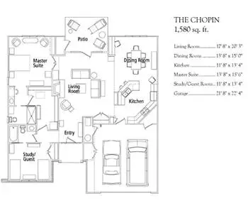 Floorplan of Village Shalom, Assisted Living, Nursing Home, Independent Living, CCRC, Overland Park, KS 13