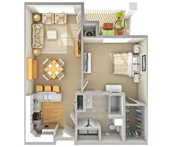 Floorplan of Village Shalom, Assisted Living, Nursing Home, Independent Living, CCRC, Overland Park, KS 20