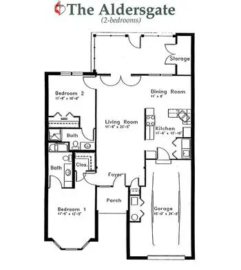 Floorplan of Wesley Manor, Assisted Living, Nursing Home, Independent Living, CCRC, Louisville, KY 1