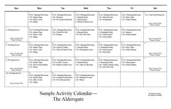 Activity Calendar of Wesley Manor, Assisted Living, Nursing Home, Independent Living, CCRC, Louisville, KY 3