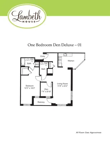 Floorplan of Lambeth House, Assisted Living, Nursing Home, Independent Living, CCRC, New Orleans, LA 5