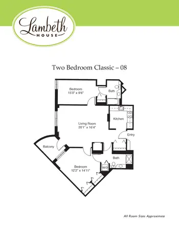 Floorplan of Lambeth House, Assisted Living, Nursing Home, Independent Living, CCRC, New Orleans, LA 6