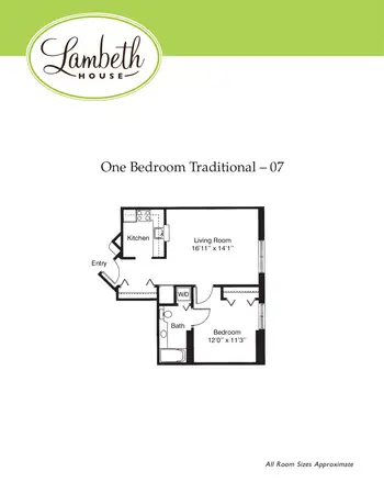 Floorplan of Lambeth House, Assisted Living, Nursing Home, Independent Living, CCRC, New Orleans, LA 11