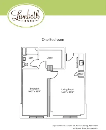 Floorplan of Lambeth House, Assisted Living, Nursing Home, Independent Living, CCRC, New Orleans, LA 8