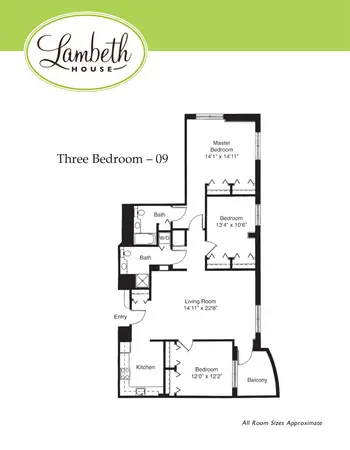 Floorplan of Lambeth House, Assisted Living, Nursing Home, Independent Living, CCRC, New Orleans, LA 12