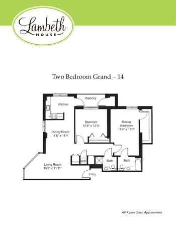 Floorplan of Lambeth House, Assisted Living, Nursing Home, Independent Living, CCRC, New Orleans, LA 15