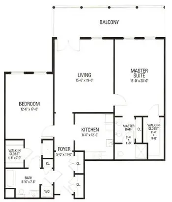 Floorplan of St. James Place, Assisted Living, Nursing Home, Independent Living, CCRC, Baton Rouge, LA 8